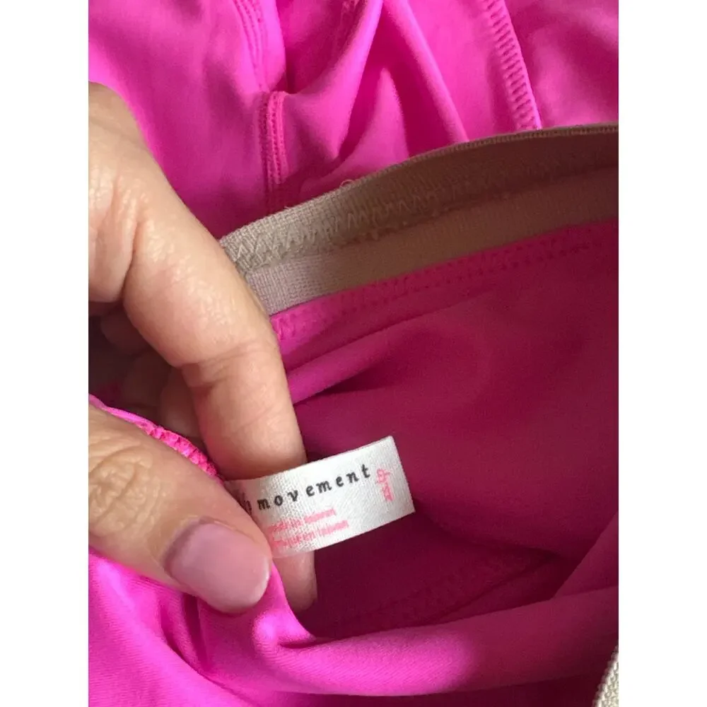 FREE PEOPLE MOVEMENT White Water Yoga Leggings in Hot Pink Size XS